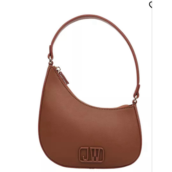 Jason WuSmooth PU Shoulder Bag with Tonal 3D Logo
